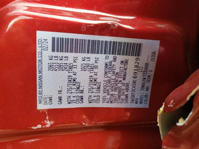 2024 NISSAN ROGUE SL - 5N1BT3CA5RC691829