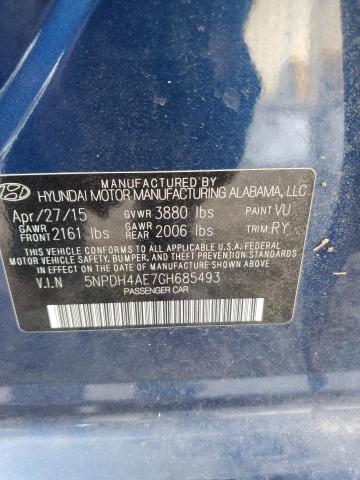 2016 HYUNDAI ELANTRA SE - 5NPDH4AE7GH685493