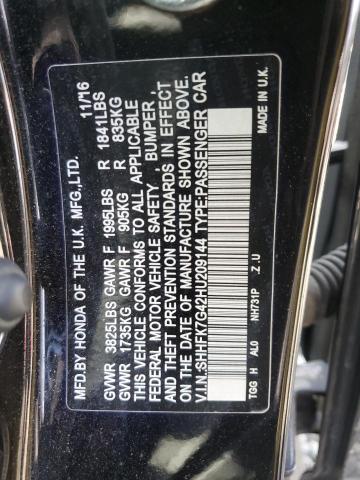 2017 HONDA CIVIC SPOR - SHHFK7G42HU209144