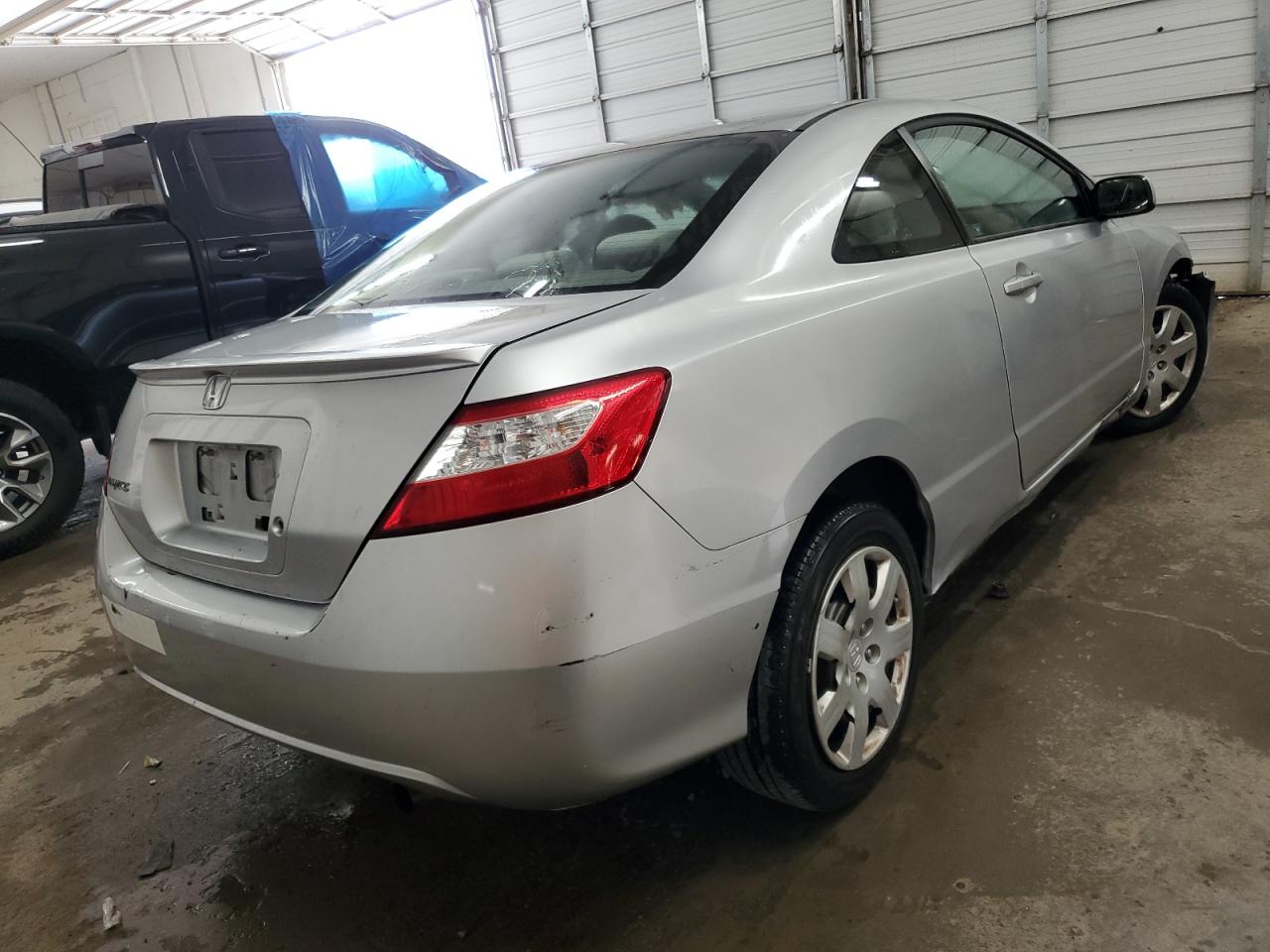 HONDA CIVIC LX 2007 silver  gas 2HGFG12647H523400 photo #4