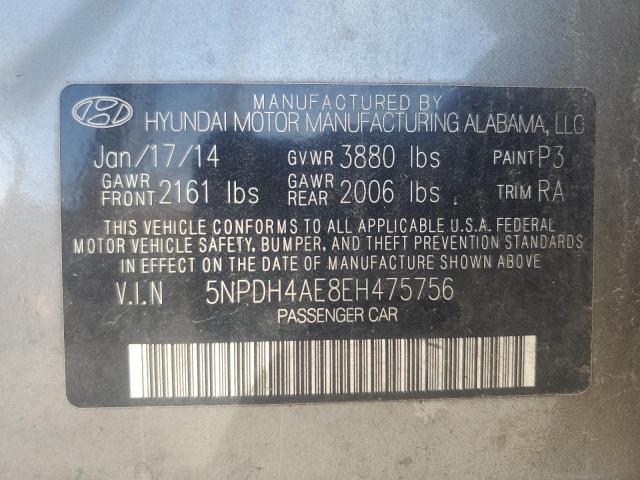 VIN 5NPDH4AE8EH475756 2014 Hyundai Elantra, SE no.12