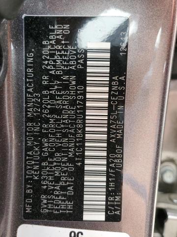 2024 TOYOTA CAMRY LE 4T1C11BK8RU117910  72098464