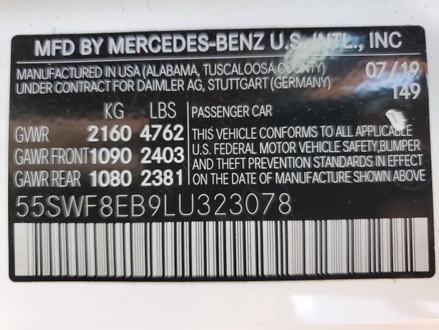 2020 MERCEDES-BENZ C 300 4MAT 55SWF8EB9LU323078  69740594