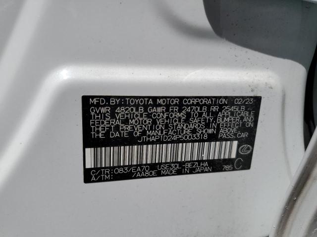 2023 LEXUS IS 500 F S JTHAP1D24P5003318