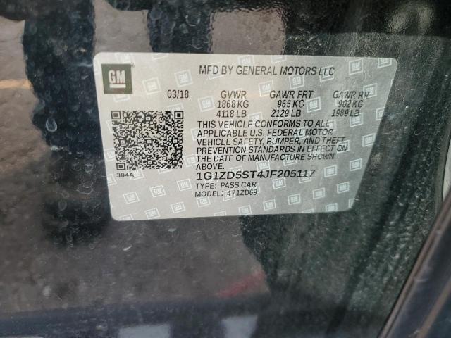 2018 CHEVROLET MALIBU LT - 1G1ZD5ST4JF205117