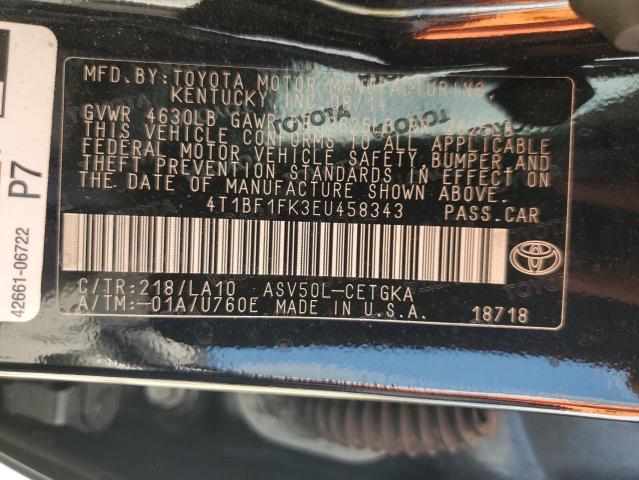 VIN 4T1BF1FK3EU458343 2014 Toyota Camry, L no.13