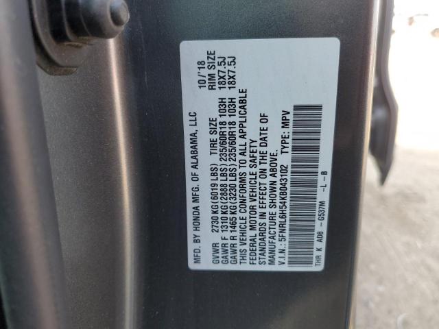 2019 HONDA ODYSSEY EX - 5FNRL6H54KB043102