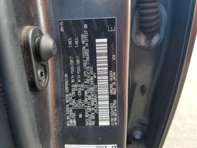 2016 TOYOTA 4RUNNER SR - JTEZU5JR9G5112732