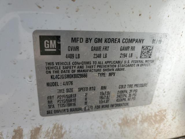 VIN KL4CJGSM0KB828666 2019 Buick Encore, Essence no.13