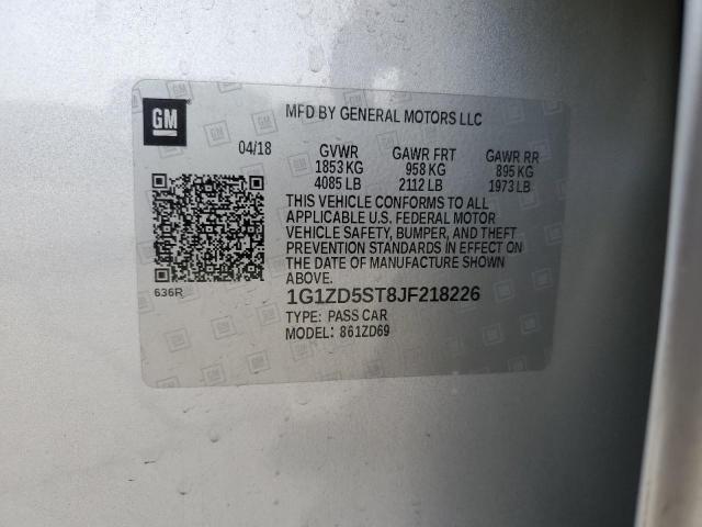 2018 CHEVROLET MALIBU LT - 1G1ZD5ST8JF218226