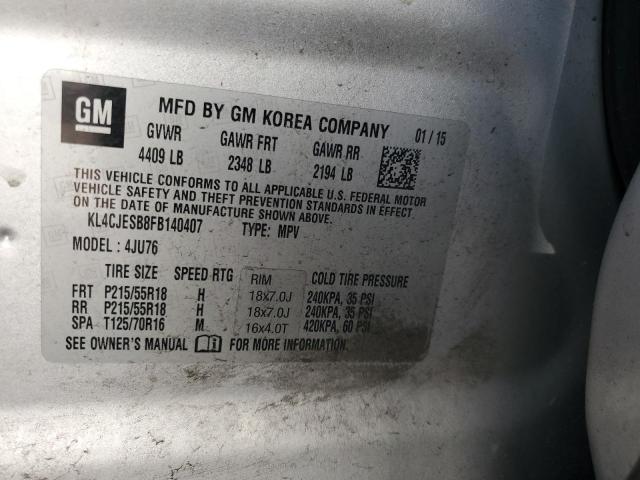2015 BUICK ENCORE - KL4CJESB8FB140407
