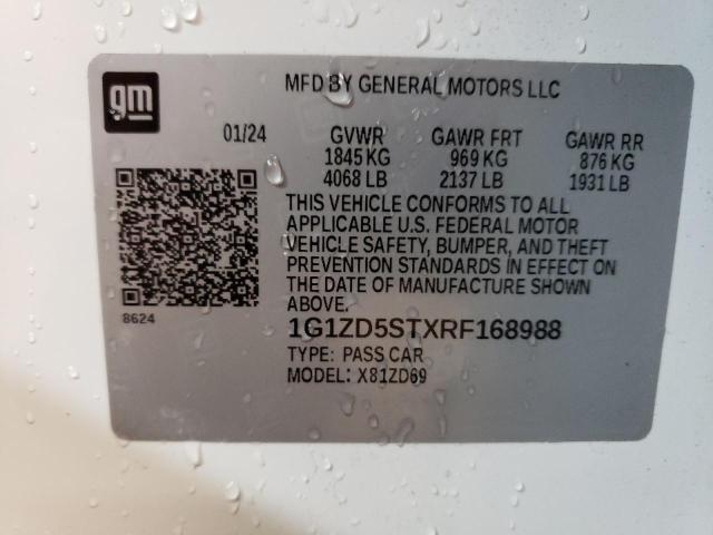 2024 CHEVROLET MALIBU LT - 1G1ZD5STXRF168988