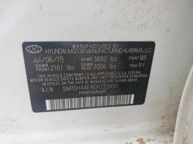 2016 HYUNDAI ELANTRA SE - 5NPDH4AE4GH723455