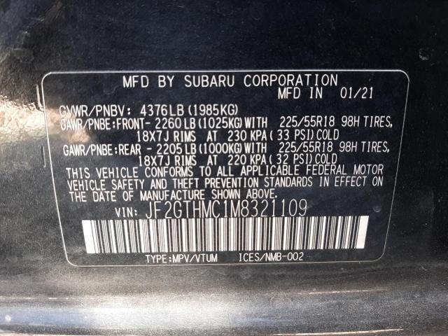 2021 SUBARU CROSSTREK - JF2GTHMC1M8321109