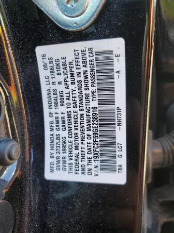 2016 HONDA CIVIC LX - 19XFC2F59GE238916