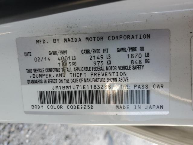 VIN JM1BM1U71E1183288 2014 Mazda 3, Sport no.12