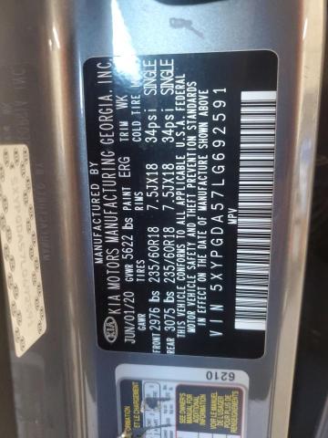 2020 KIA SORENTO S - 5XYPGDA57LG692591