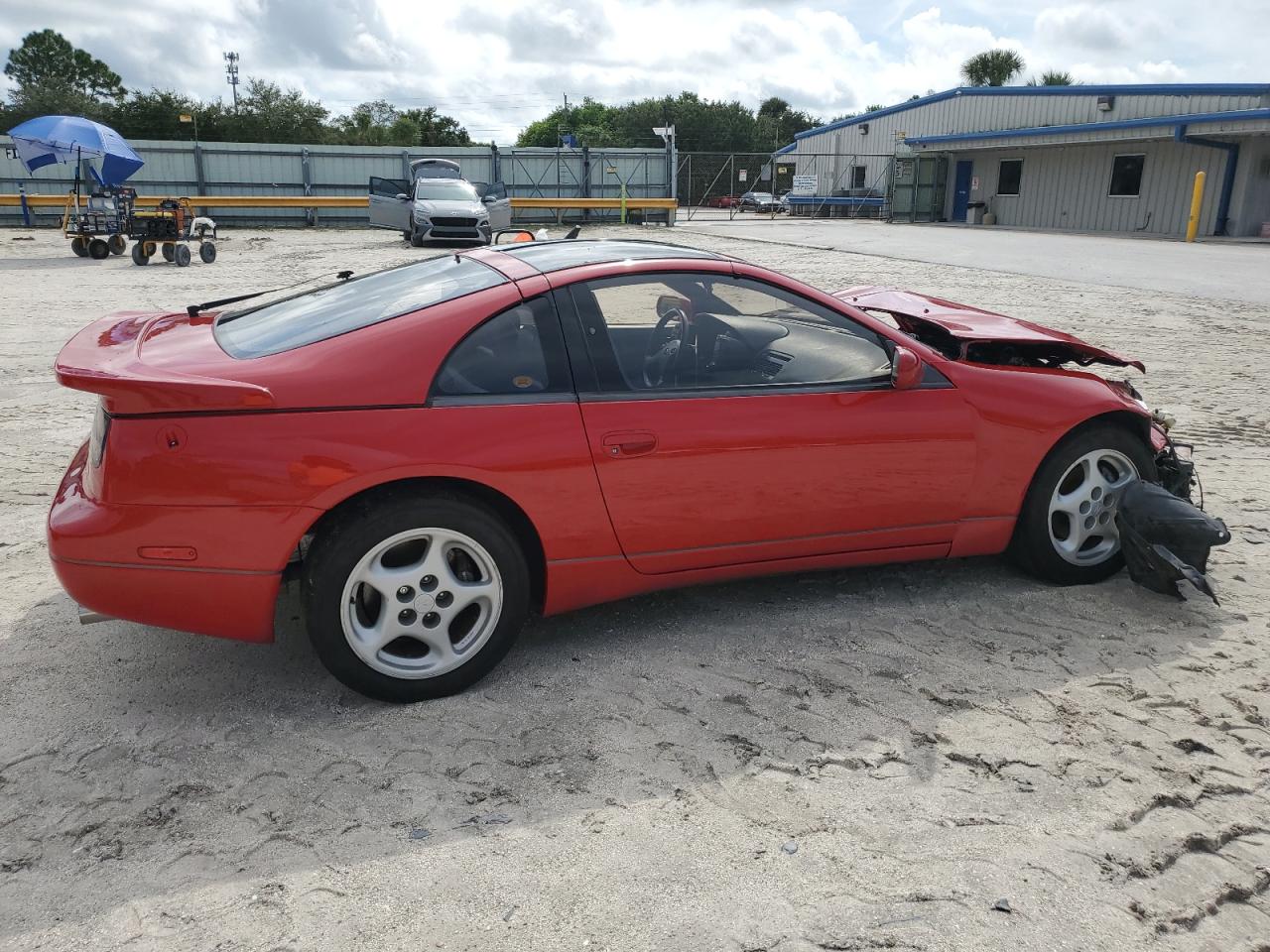 NISSAN 300ZX 1990 red converti gas JN1CZ24A9LX005990 photo #4