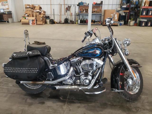 HARLEY-DAVIDSON FLSTC HERI 2012 black road/str gas 1HD1BWV12CB046374 photo #1