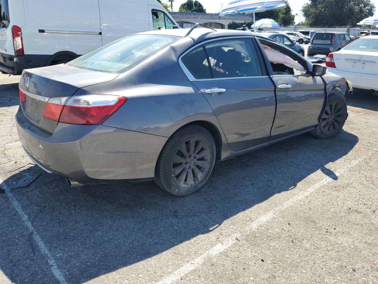 HONDA ACCORD LX 2013 gray sedan 4d gas 1HGCR2F30DA172952 photo #4