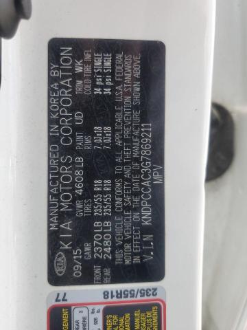 2016 KIA SPORTAGE E - KNDPCCAC3G7869211
