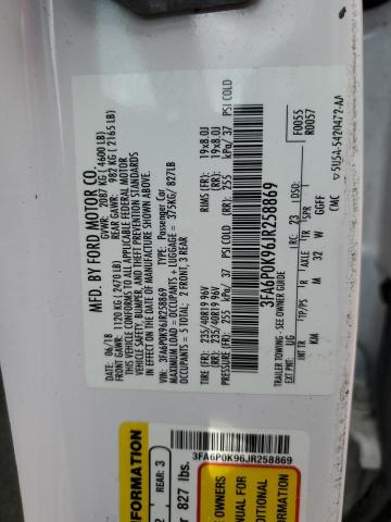 VIN 3FA6P0K96JR258869 2018 Ford Fusion, Titanium/Pl... no.12