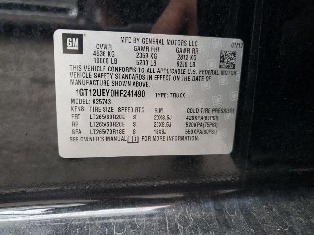 2017 GMC SIERRA K25 - 1GT12UEY0HF241490