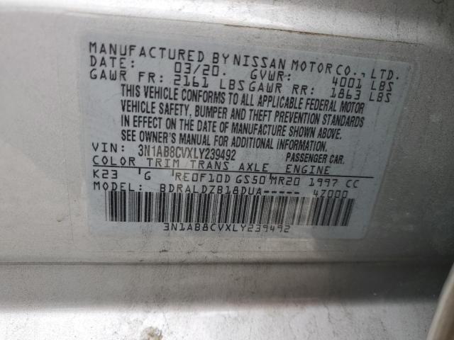 2020 NISSAN SENTRA SV - 3N1AB8CVXLY239492