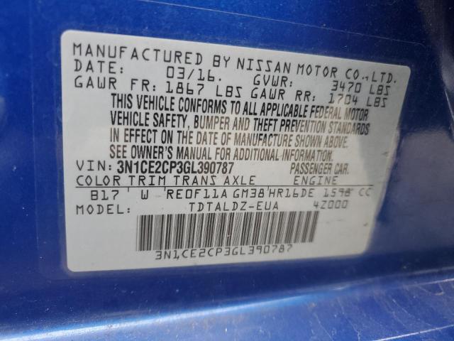 2016 NISSAN VERSA NOTE - 3N1CE2CP3GL390787