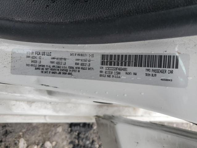 2015 CHRYSLER 200 C - 1C3CCCEG9FN664891