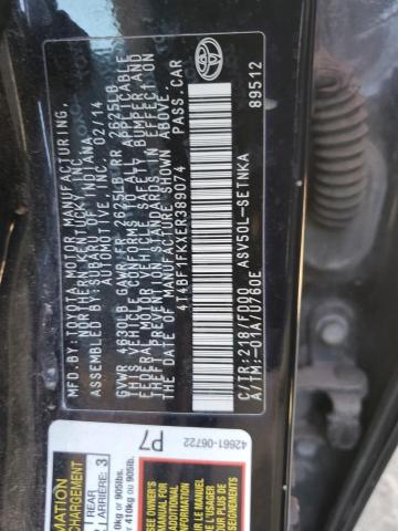 VIN 4T4BF1FKXER389074 2014 Toyota Camry, L no.13