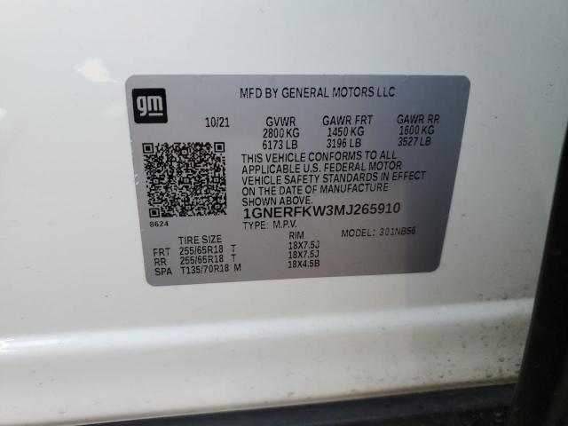 2021 CHEVROLET TRAVERSE L - 1GNERFKW3MJ265910