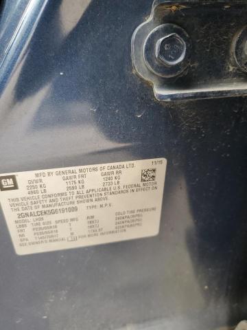 2016 CHEVROLET EQUINOX LT - 2GNALCEK5G6191009