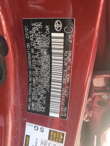 2022 TOYOTA COROLLA LE - JTDEPMAE2NJ204335