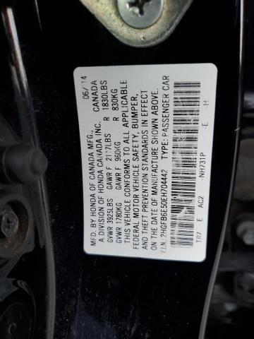 VIN 2HGFB6E50EH704442 2014 Honda Civic, SI no.12