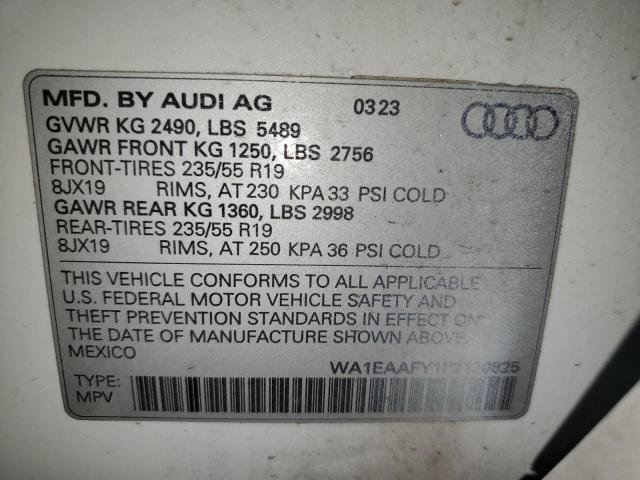 VIN WA1EAAFY1P2120825 2023 Audi Q5, Premium Plus 45 no.13