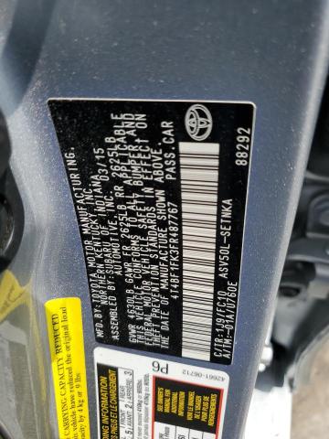 VIN 4T4BF1FK3FR487767 2015 Toyota Camry, LE no.12