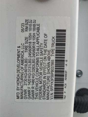 2023 HONDA RIDGELINE - 5FPYK3F56PB037865