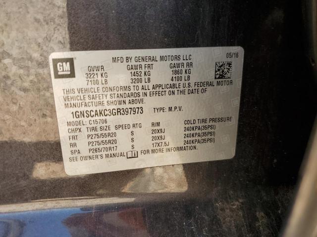 2016 CHEVROLET TAHOE C150 - 1GNSCAKC3GR397973