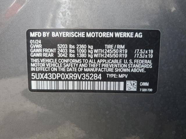 VIN 5UX43DP0XR9V35284 2024 BMW X3, Sdrive30I no.14