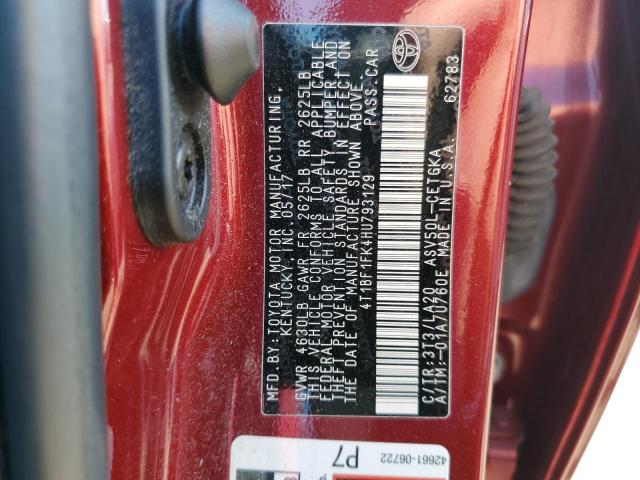 VIN 4T1BF1FK4HU793129 2017 Toyota Camry, LE no.13