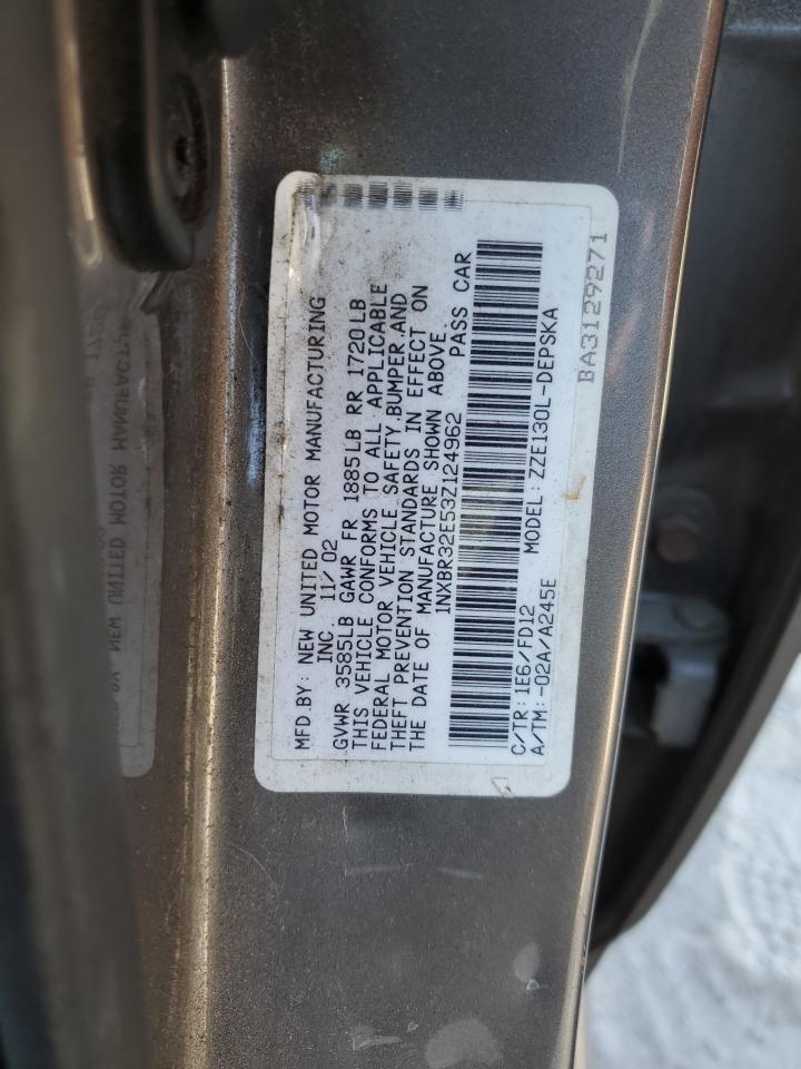 Lot #2976233497 2003 TOYOTA COROLLA CE