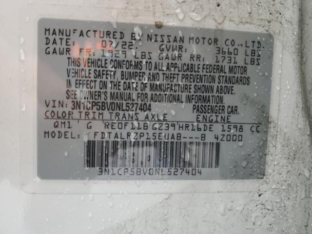 2022 NISSAN KICKS S - 3N1CP5BV0NL527404
