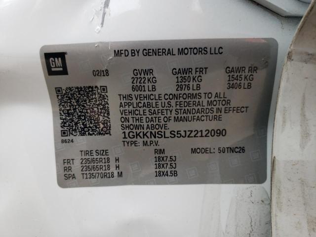 2018 GMC ACADIA SLE - 1GKKNSLS5JZ212090
