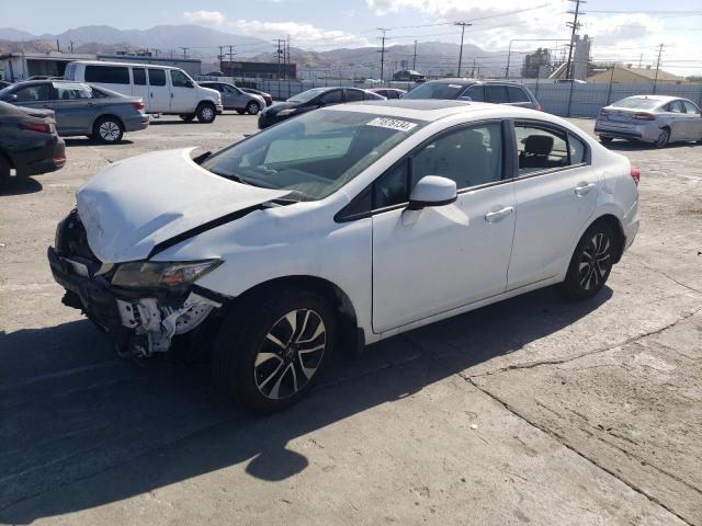 HONDA CIVIC EX 2013 white  gas 19XFB2F84DE254904 photo #1