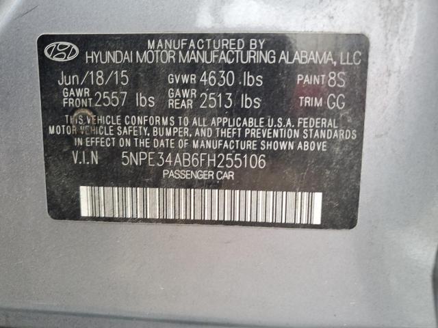2015 HYUNDAI SONATA SPO - 5NPE34AB6FH255106