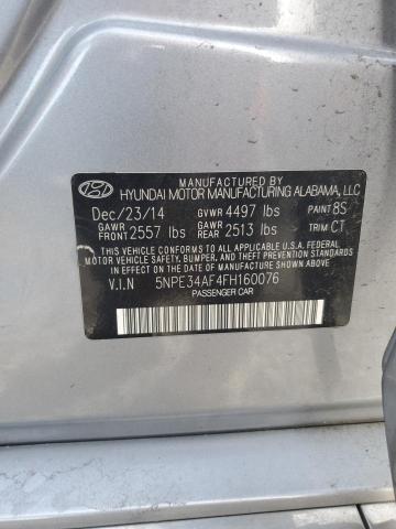 2015 HYUNDAI SONATA SPO - 5NPE34AF4FH160076