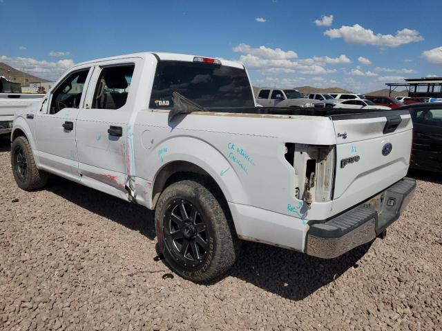 FORD F150 SUPER 2017 white crew pic gas 1FTEW1CF5HKC64258 photo #3