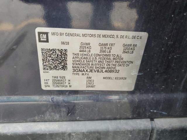 2018 CHEVROLET EQUINOX LT - 3GNAXJEV8JL408932