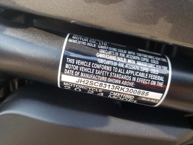 2024 HONDA CMX1100 D - JH2SC8313RK300885